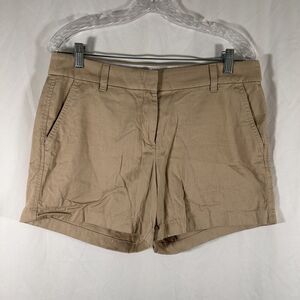 Vertex Cargo Shorts Men's 36 Khaki Brown Hiking Athletic Button Zip Poly Blend